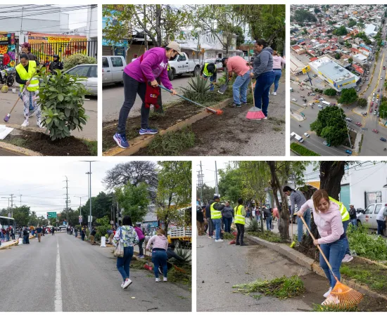 Tequios vecinales mejoran imagen urbana de Oaxaca de Juárez
