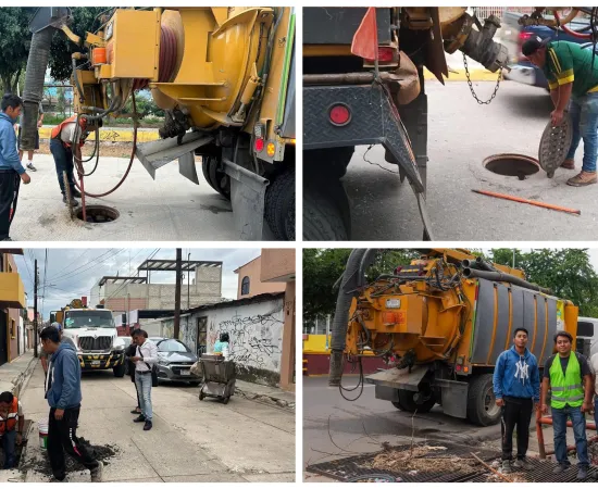 Con Destape al drenaje se fortalece infraestructura pluvial en Oaxaca de Juárez