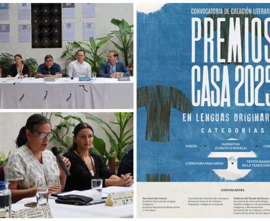 Presentan Premios CaSa 2025 para reconocer literatura en ocho lenguas originarias