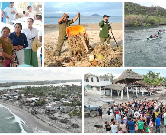 Coordinan acciones para la recuperación turística de la Costa tras el huracán Erick