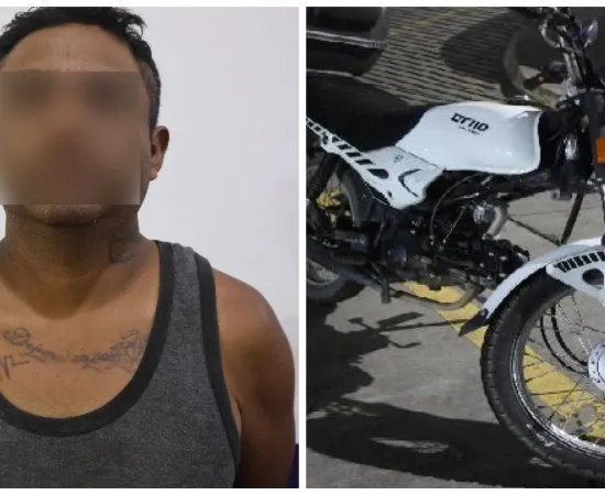 Policía Municipal detiene a una persona por el presunto robo de una motocicleta
