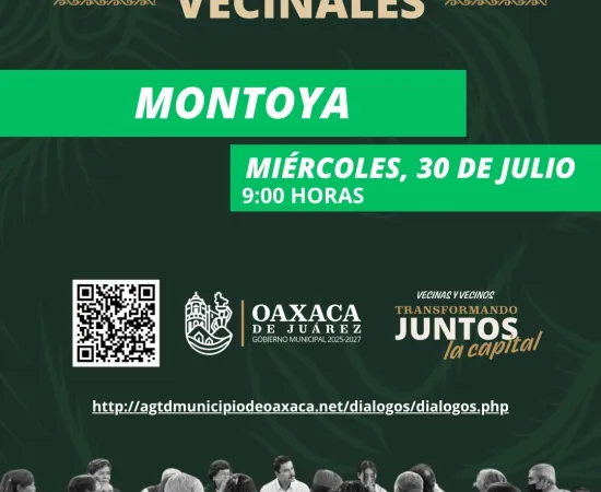 Este miércoles, llegan los Diálogos Vecinales a la agencia de Montoya