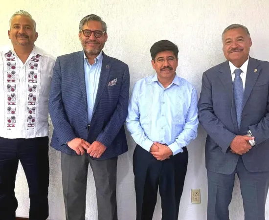 Rector de la UABJO y de otras universidades se reúnen con el ministro Hugo Aguilar 