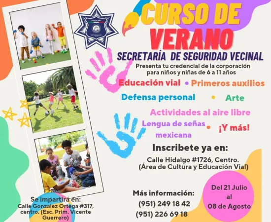 La Secretaría de Seguridad Vecinal organiza curso de verano para hijas e hijos de policías