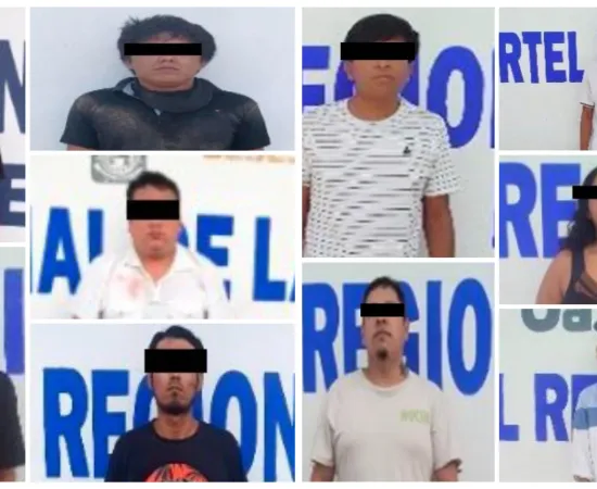 Detienen a 13 personas por narcomenudeo en Juchitán 