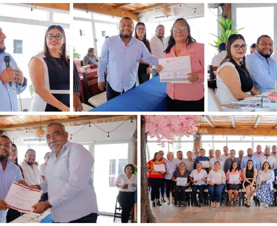 Edil de Juchitán atestigua entrega de reconocimientos y medallas del Premio Nacional de Antigüedad al Servicio Público 2025