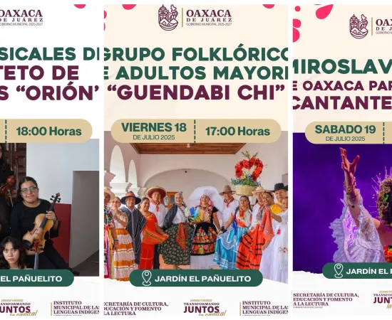 El Jardín El Pañuelito se llena de vida en el mes de la Guelaguetza