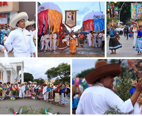 Xoxocotlán conquista el corazón de Oaxaca en el Desfile de Delegaciones