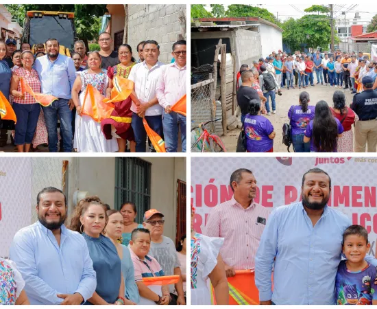 Miguel Sánchez inicia pavimentación del callejón Miércoles Santo 