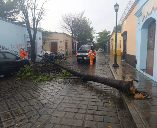 Activan Plan Lluvia Segura ante precipitaciones registradas esta tarde en la ciudad 