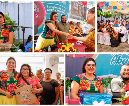 DIF Juchitán honra a las y los abuelos en su día con emotiva festividad 