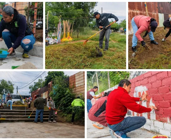 Vecinas y vecinos rescatan espacios públicos en la colonia Bugambilias