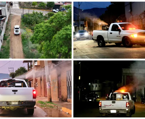 Intensifican medidas contra el dengue en Xoxocotlán; nebulizan 21 puntos en un mes