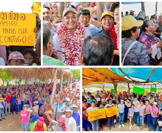 Caminan colonias de Tehuantepec con Nino Morales