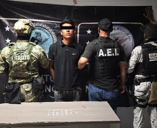 Operación Sable realiza cateo en el Istmo, detiene a una persona y aseguran drogas
