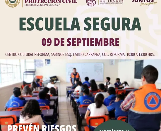 Gobierno Municipal convoca a la ciudadanía al Foro Escuela Segura para impulsar la cultura de la prevención