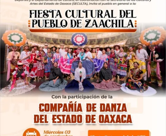 Invitan a la Fiesta Cultural del Pueblo de Zaachila 