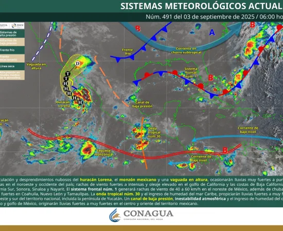 Continuarán lluvias y tormentas con actividad eléctrica por la tarde en Oaxaca