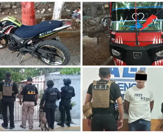Una persona detenida, aseguran drogas, así como dos vehículos en cateo de la Sierra de Flores Magón 