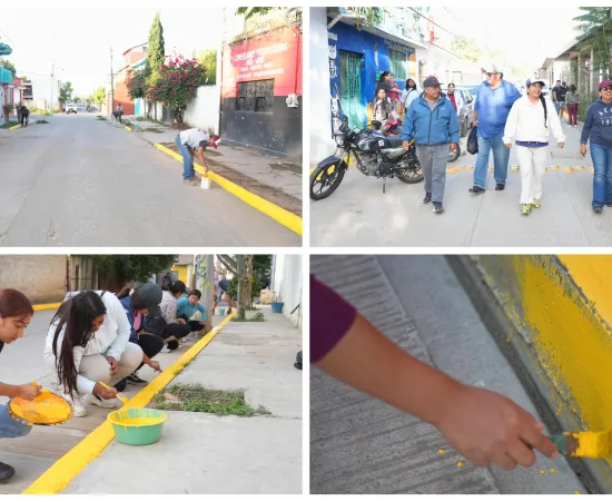 Realizan tequio en Xoxocotlán 