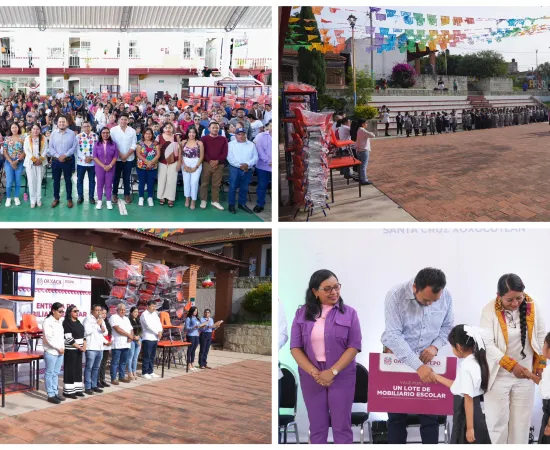 Fortalecen infraestructura educativa en Xoxocotlán; benefician a 89 instituciones