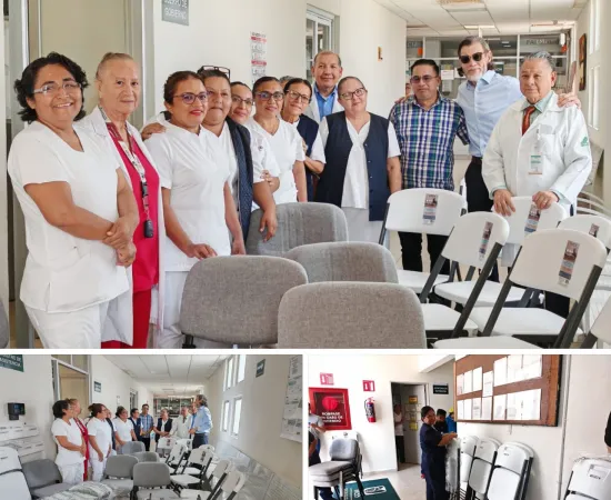 Fundación Nino entrega sillas en Hospital de Especialidades de Salina Cruz