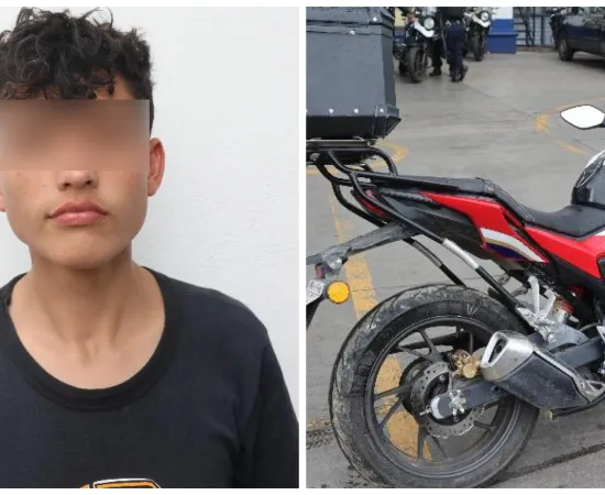 Policía Municipal detiene a una persona en posesión de una motocicleta con reporte el robo