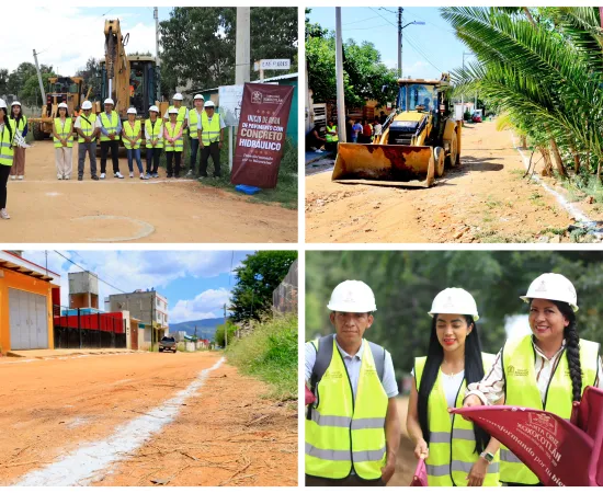 Continúa Nancy Benítez obras de pavimentación en 8 colonias más de Xoxocotlán