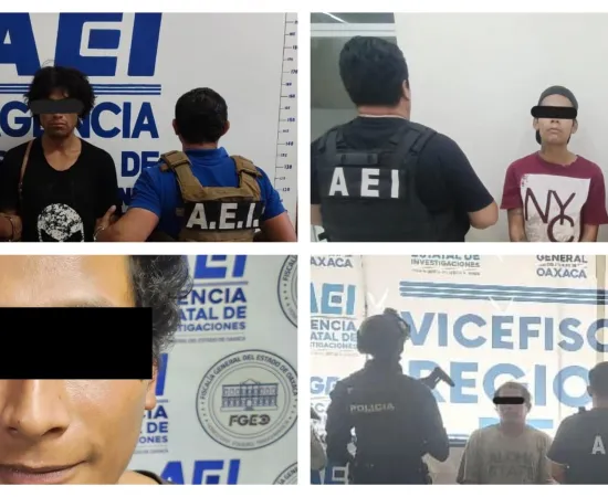 Por Violencia Familiar, Fiscalía de Oaxaca aprehende a cuatro personas en diferentes regiones