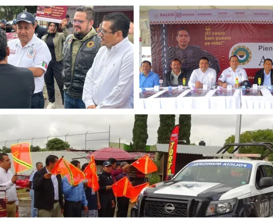 Implementa Policía Vial Estatal “Piensa, Lleguemos a Salvo” en San Sebastián Tutla
