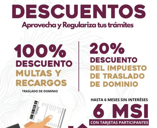 Oaxaca de Juárez impulsa estímulos fiscales para la regularización de trámites catastrales