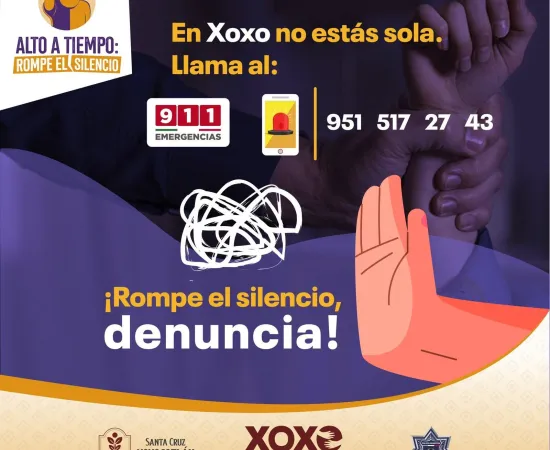 Xoxocotlán impulsa cultura de la denuncia contra la violencia y extorsión telefónica