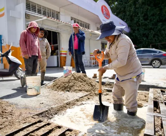 Atiende Soapa fuga de agua en la agencia Santa Rosa Panzacola 