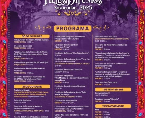 Vive la Fiesta de los Fieles Difuntos 2025 en Xoxocotlán
