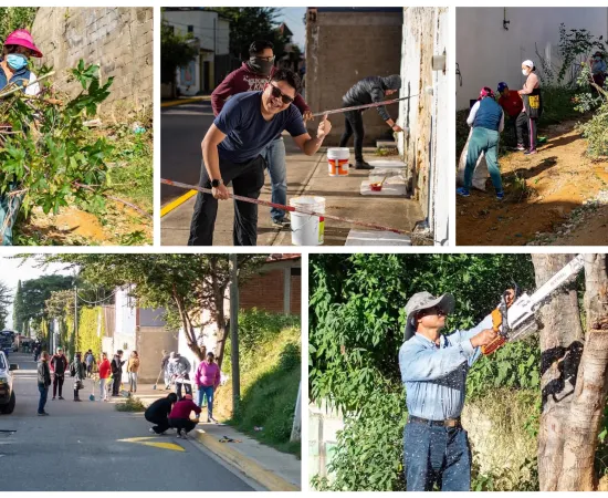 Continúan los tequios vecinales en Oaxaca de Juárez, fue el turno de San Felipe del Agua