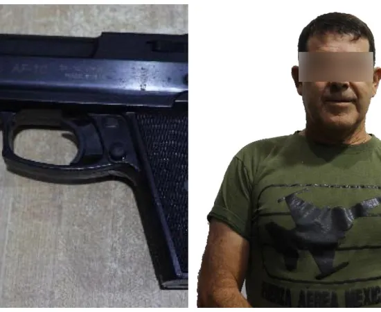 Policía Municipal detiene a una persona en posesión de una pistola réplica de arma de fuego