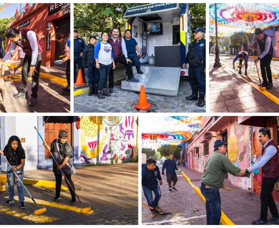 Encabeza Ray Chagoya tequio vecinal en el Barrio de Jalatlaco