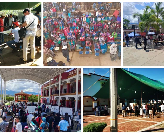 Transcurren en paz y civilidad las asambleas electivas en municipios de sistemas normativos internos