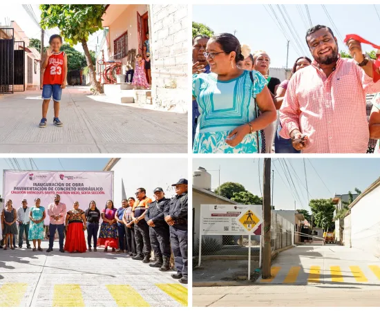 Miguel Sánchez inaugura la pavimentación del callejón “Miércoles Santo” en la Sexta Sección