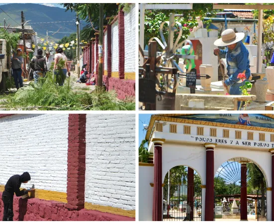 Xoxocotlán alista sus panteones para Fiesta de los Fieles Difuntos 2025
