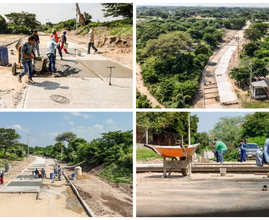 Obra en Prolongación Rubén Jaramillo en Juchitán para la conexión de mejor movilidad
