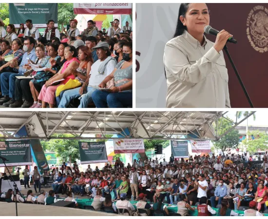 En Veracruz, Puebla, Querétaro y SLP inicia entrega del primer apoyo a personas afectadas por las lluvias: Ariadna Montiel