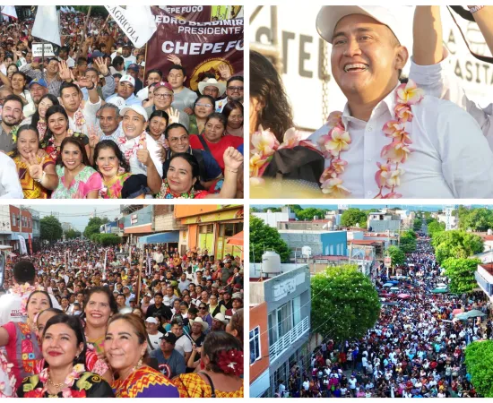 Juchitecos abrazan a su compañero de lucha Nino Morales