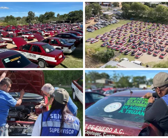 Supervisa Semovi más de 100 taxis en Ánimas Trujano