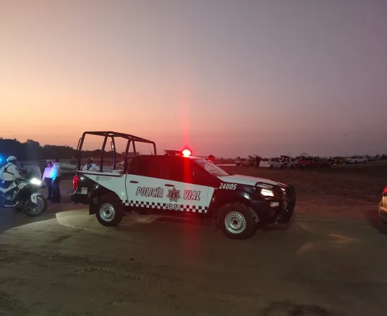 Despliega Policía Vial Estatal operativo de seguridad en Puerto Escondido durante Fiestas de Noviembre 2025