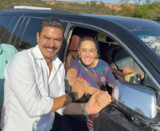 Saluda Ray Chagoya a la Presidenta en visita a Oaxaca 