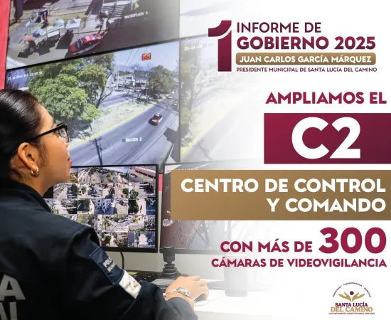 ¡Seguridad y tecnología que dan resultados en Santa Lucía del Camino! 