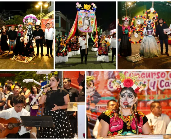 DIF Juchitán celebra las tradiciones mexicanas con comparsa y concurso de catrines y catrinas
