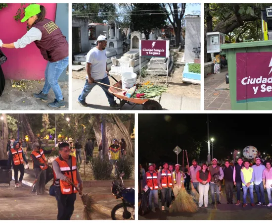 Oaxaca de Juárez mantiene una ciudad limpia durante las festividades de Día de Muertos