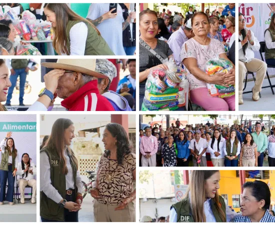 Llevan apoyos alimentarios y lentes a familias de Oaxaca de Juárez